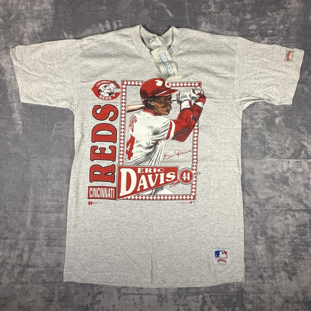 Cincinnati Reds Nutmeg Shirt Men's XL Gray Single Stitch Graphic Deadstock 1991